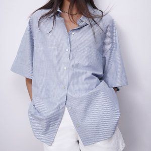 Zara Oversized Poplin Shirt